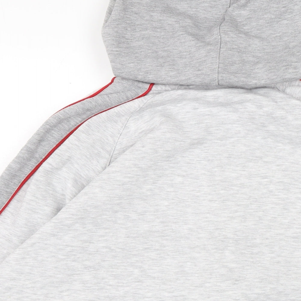 CK Mens Grey Cotton Full Zip Hoodie Size M