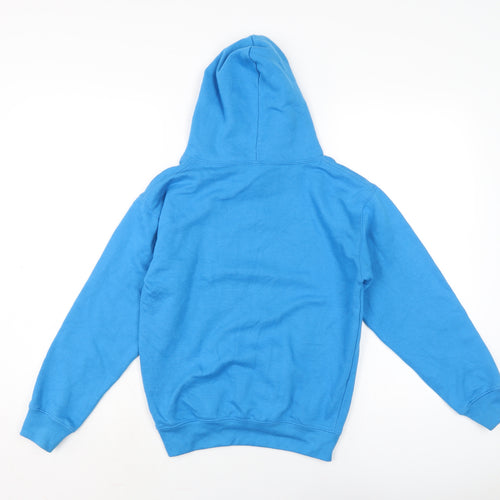 Classic Club Boys Blue Cotton Pullover Hoodie Size 7-8 Years