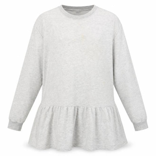 Divided Womens Grey Cotton Jumper Dress Size M Boat Neck