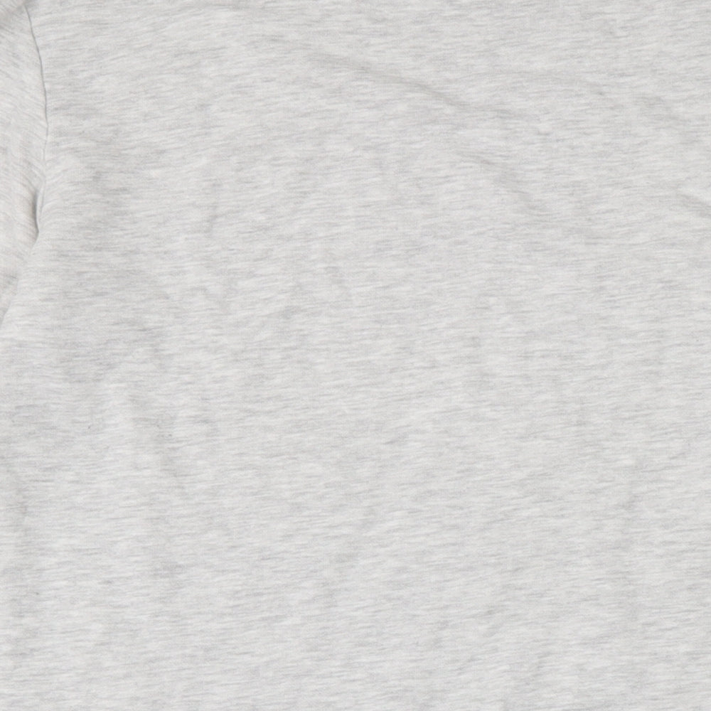 Divided Womens Grey Cotton Jumper Dress Size M Boat Neck