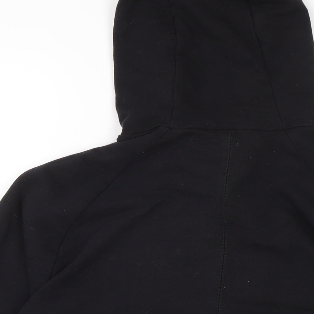 DECATHLON Mens Black Cotton Full Zip Hoodie Size L