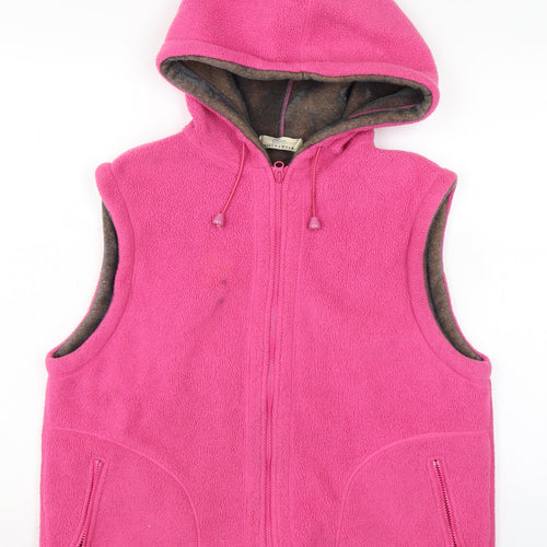 Cotton Traders Womens Orange Gilet Waistcoat Size 18 Zip