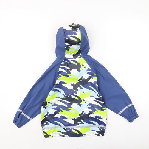 Lupilo Boys Blue Camouflage Anorak Jacket Size 2-3 Years Zip