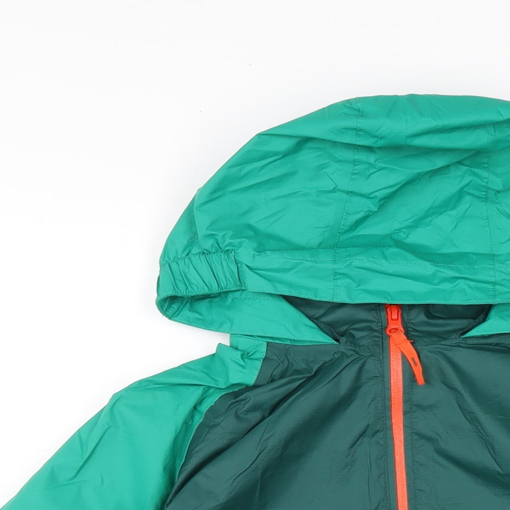 Mountain Warehouse Boys Green Anorak Jacket Size 13 Years Zip