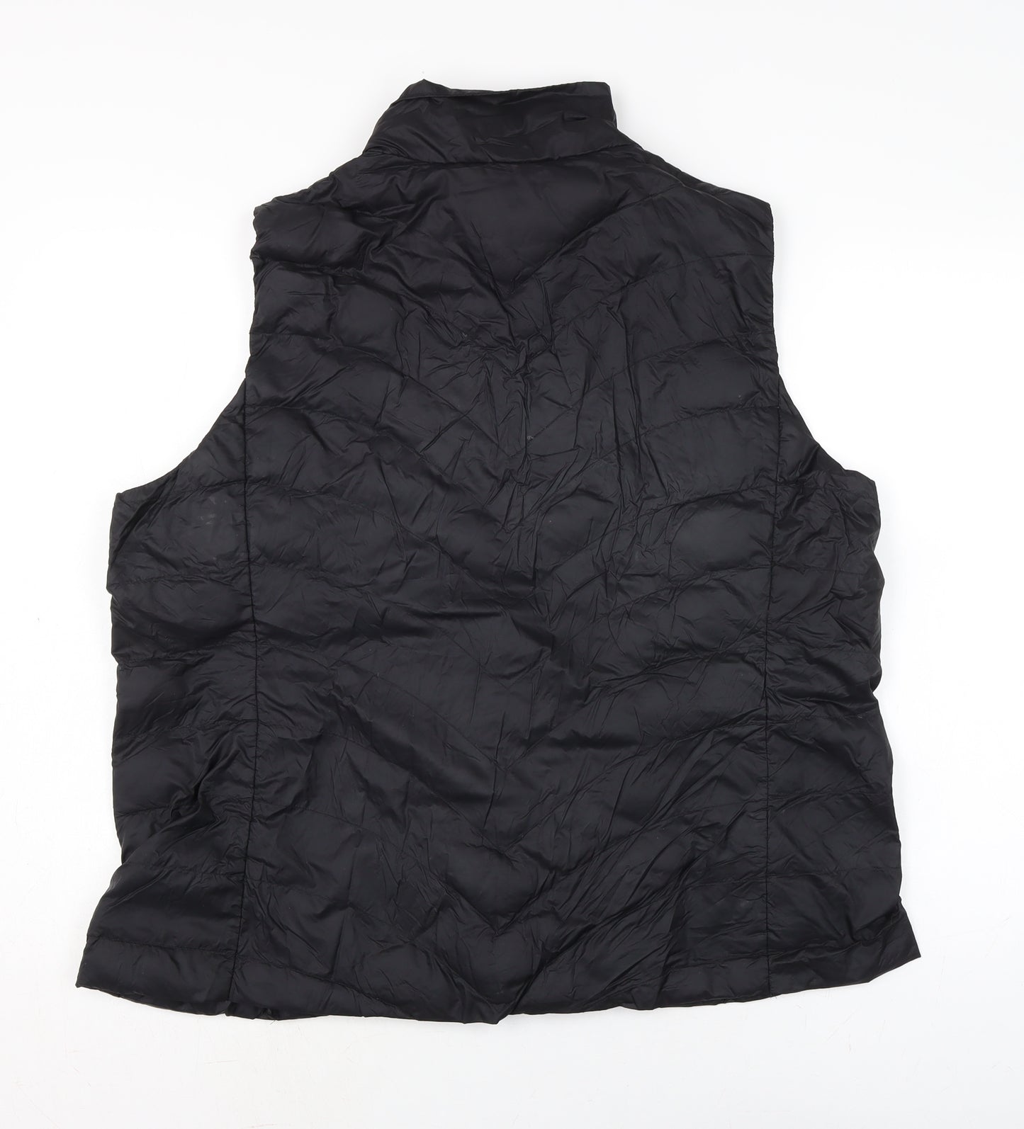 Market Spencer Womens Black Gilet Waistcoat Size 20 Zip