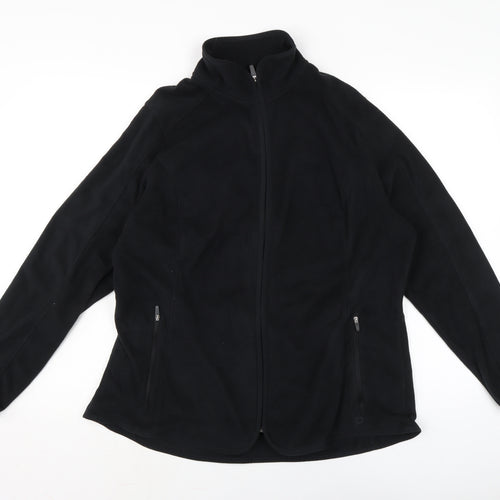 Marks and Spencer Womens Black Jacket Size 18 Zip