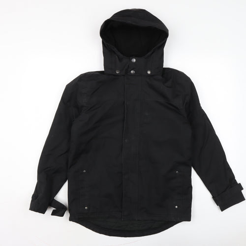 Ho Fear Boys Black Anorak Coat Size 13 Years Zip