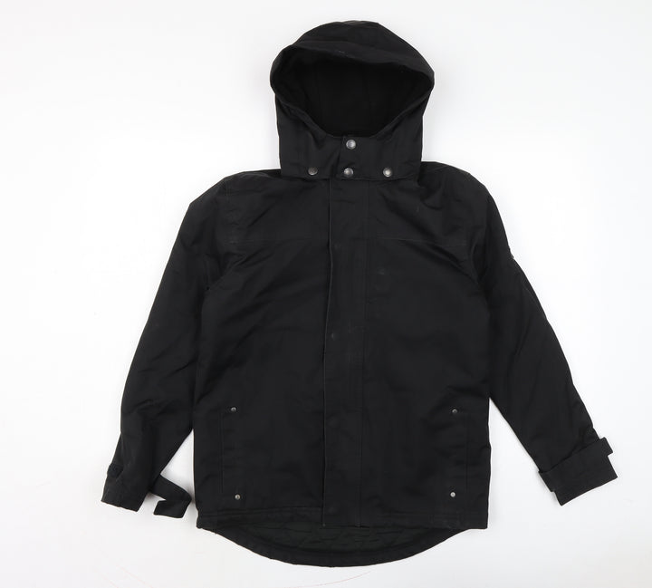 Ho Fear Boys Black Anorak Coat Size 13 Years Zip
