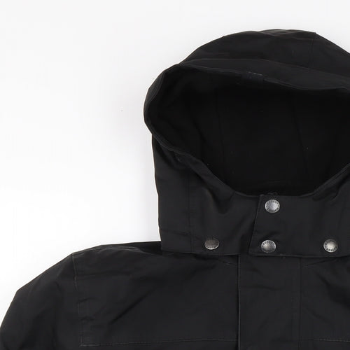 Ho Fear Boys Black Anorak Coat Size 13 Years Zip