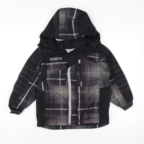 Free Country Boys Black Anorak Coat Size S Zip