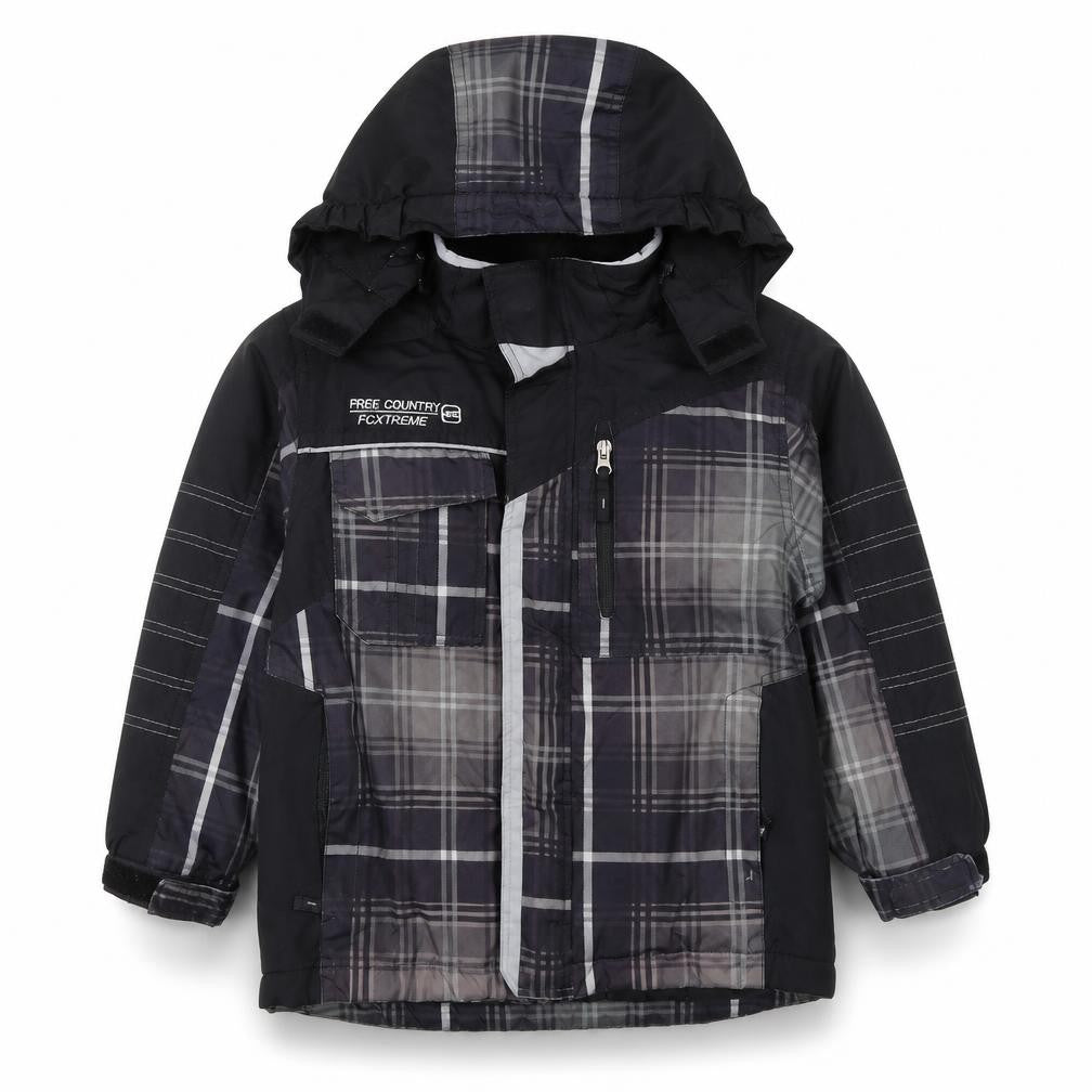 Free Country Boys Black Anorak Coat Size S Zip