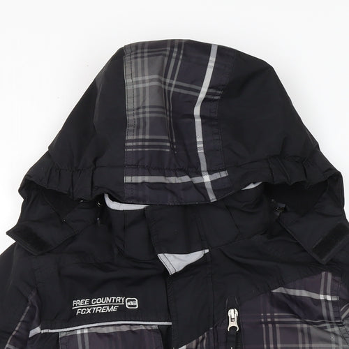 Free Country Boys Black Anorak Coat Size S Zip