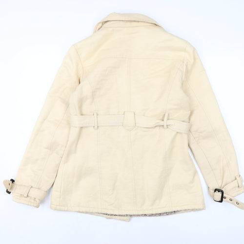 Fighter collection. Womens Beige Jacket Size M Button