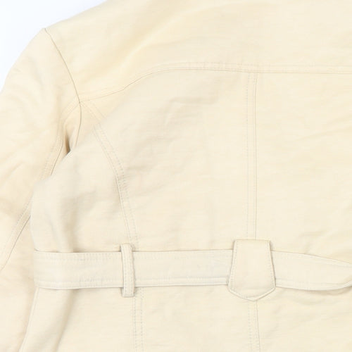 Fighter collection. Womens Beige Jacket Size M Button