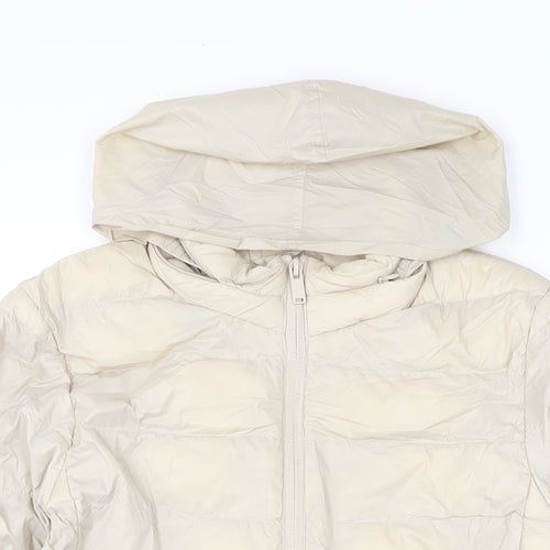Marks and Spencer Womens Ivory Jacket Size 10 Zip
