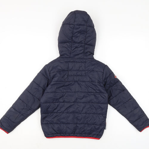 Admiral Boys Blue Puffer Jacket Jacket Size 6 Years Zip