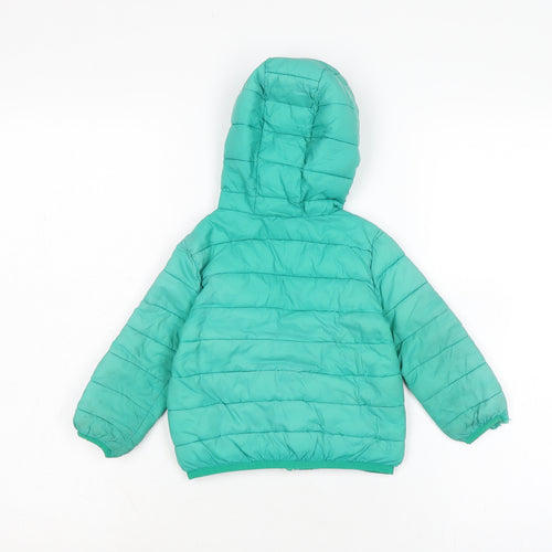 Dunnes Boys Green Puffer Jacket Jacket Size 12-18 Months Zip
