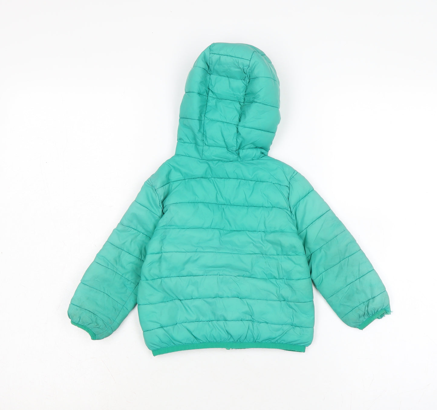 Dunnes Boys Green Puffer Jacket Jacket Size 12-18 Months Zip