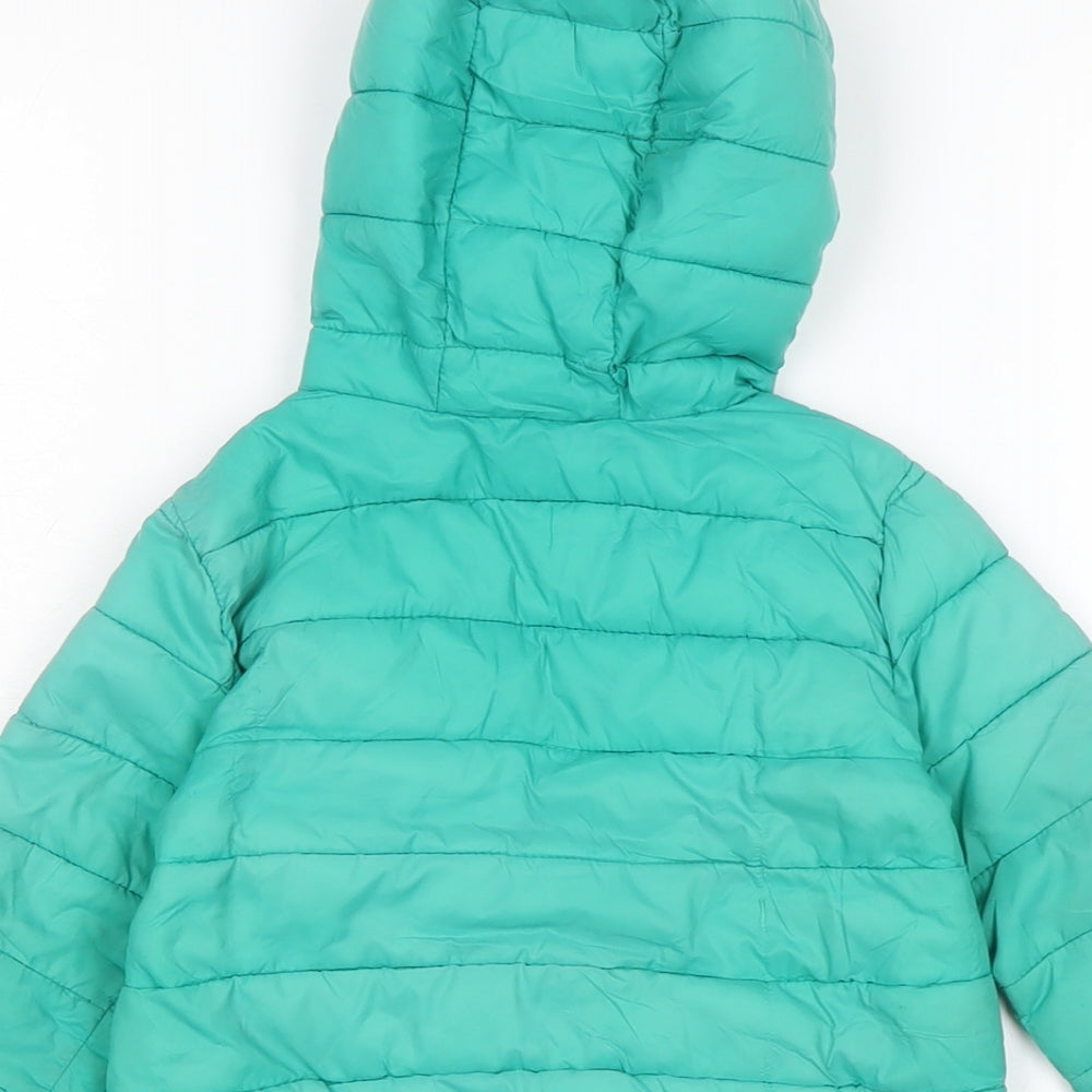 Dunnes Boys Green Puffer Jacket Jacket Size 12-18 Months Zip