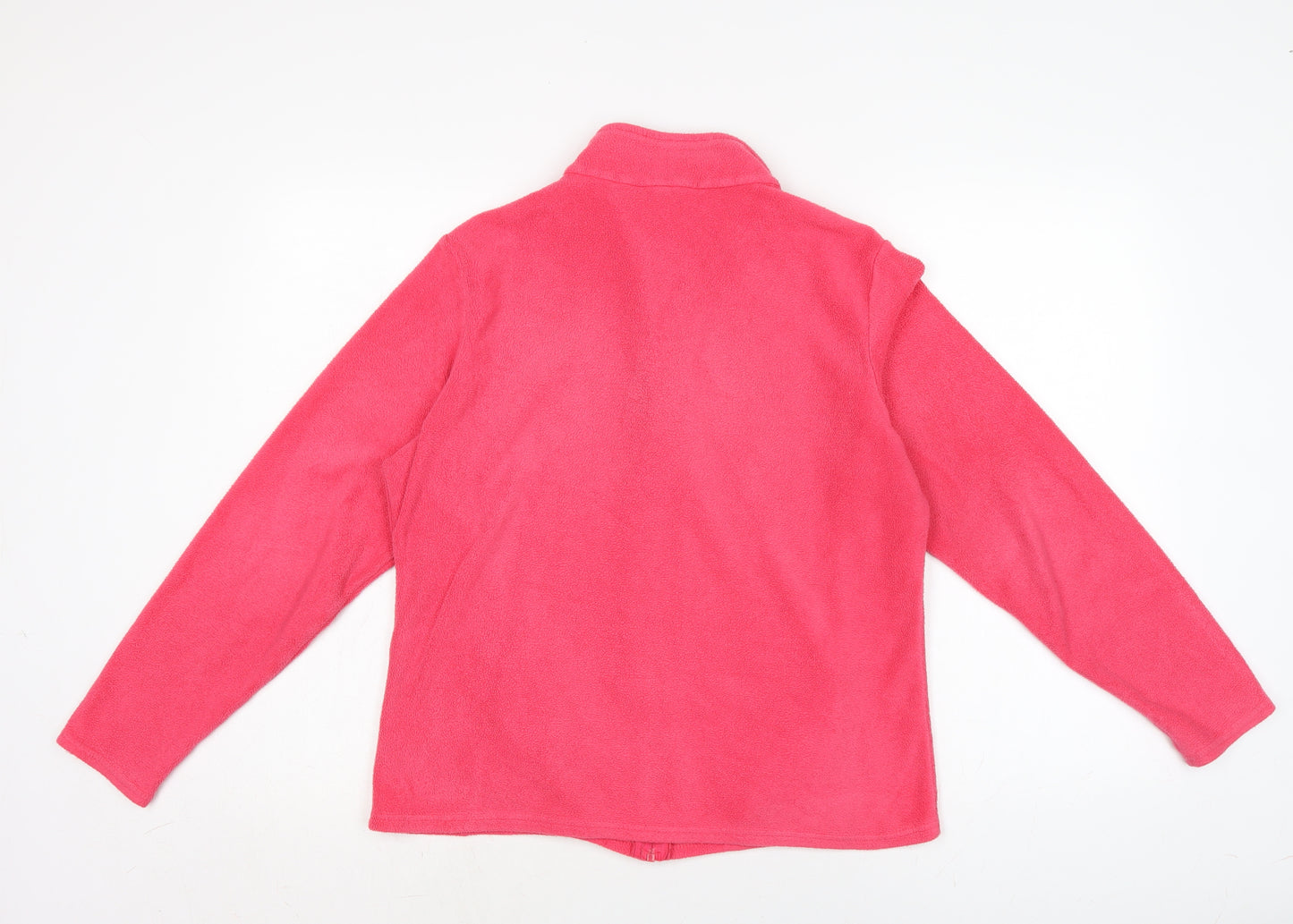 Marks and Spencer Womens Pink Jacket Size 16 Zip