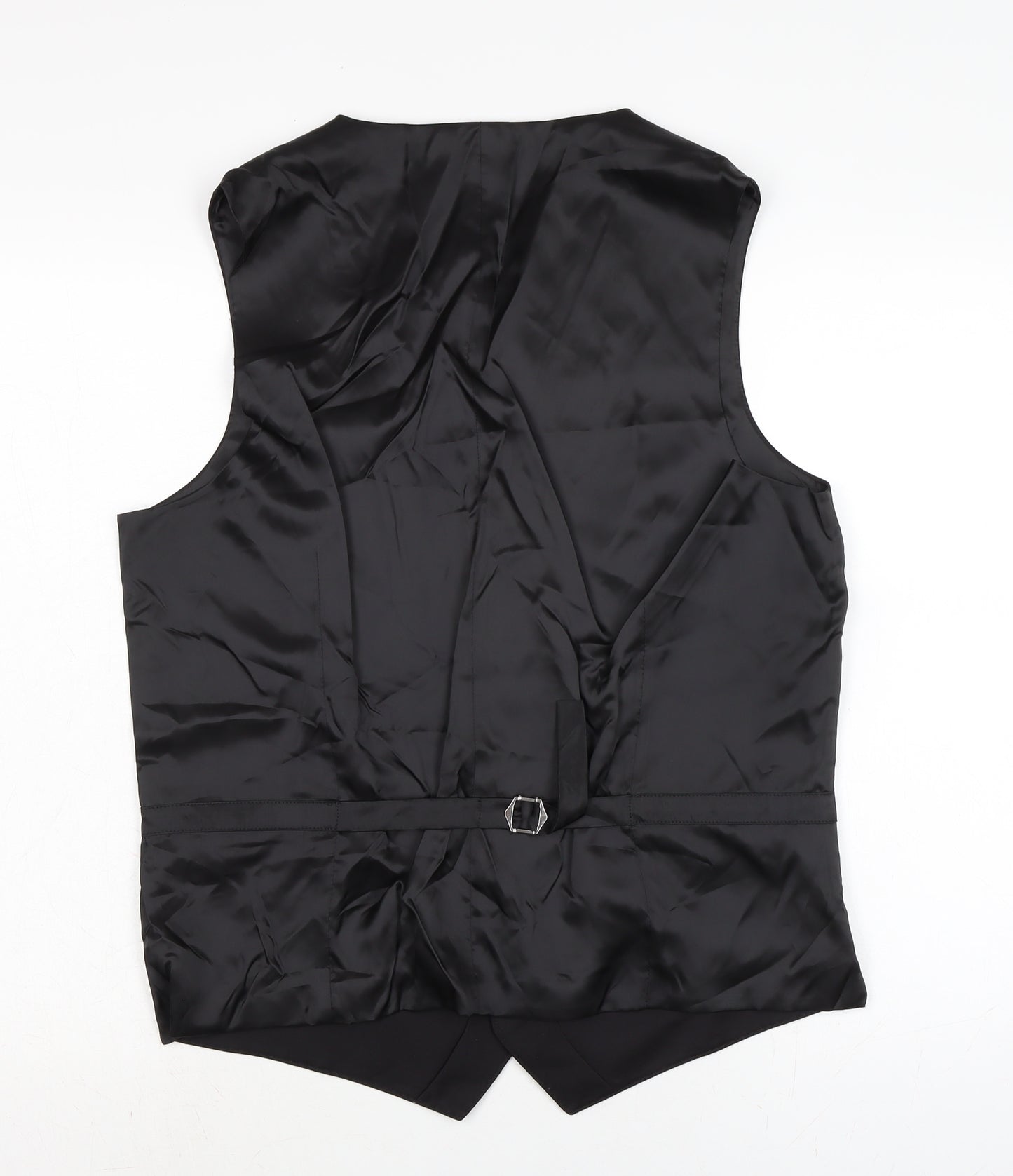Marks and Spencer Mens Black Gilet Waistcoat Size XL Button