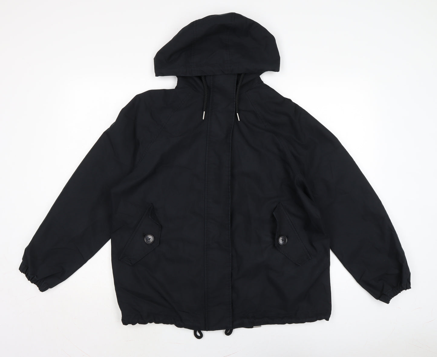 Marks and Spencer Mens Black Anorak Jacket Size S Zip