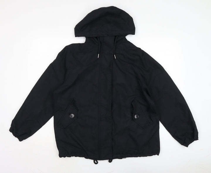 Marks and Spencer Mens Black Anorak Jacket Size S Zip