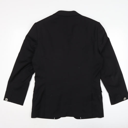 H&M Mens Black Jacket Size 40 Button
