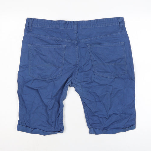 Denim & Co. Mens Blue Cotton Bermuda Shorts Size 36 in L10 in Regular Zip