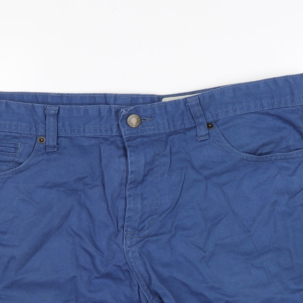 Denim & Co. Mens Blue Cotton Bermuda Shorts Size 36 in L10 in Regular Zip