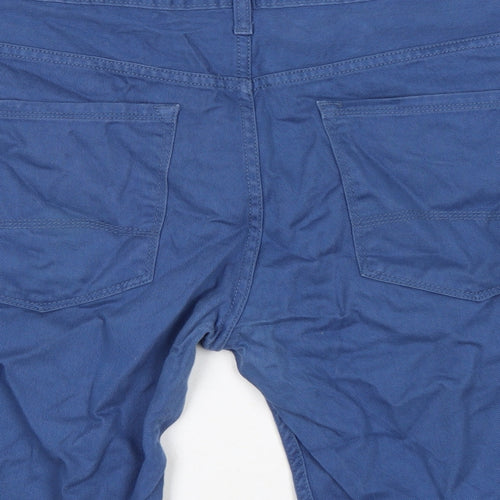 Denim & Co. Mens Blue Cotton Bermuda Shorts Size 36 in L10 in Regular Zip