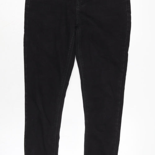 George Womens Grey Cotton Blend Skinny Jeans Size 10 L28 in Regular Zip