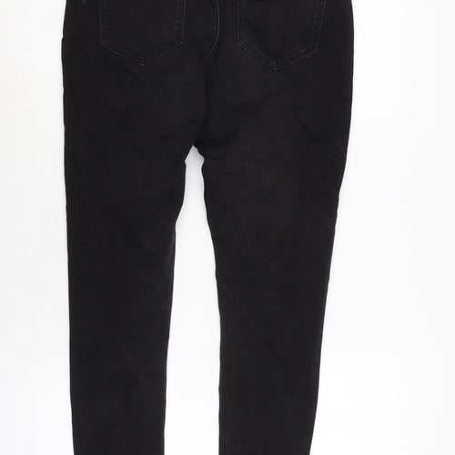 George Womens Grey Cotton Blend Skinny Jeans Size 10 L28 in Regular Zip