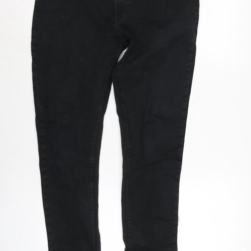 Denim & Co. Mens Black Cotton Blend Skinny Jeans Size 34 in L31 in Regular Zip