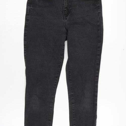 Gap Womens Grey Cotton Blend Skinny Jeans Size 27 in L26.5 in Regular Zip