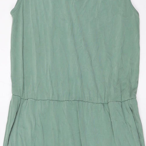 Great Plains Womens Green Modal A-Line Size 8 V-Neck - Pockets