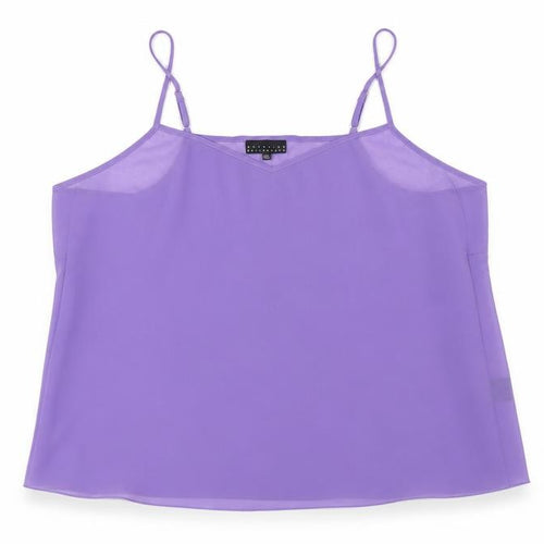 Antonino Philosophy Womens Purple Polyester Camisole Blouse Size 20 V-Neck