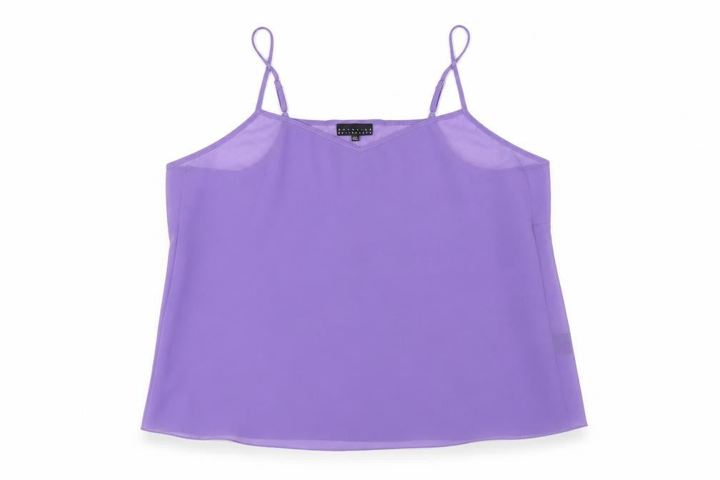 Antonino Philosophy Womens Purple Polyester Camisole Blouse Size 20 V-Neck