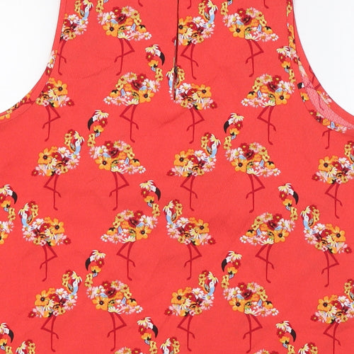 NEXT Womens Multicoloured Floral Polyester Camisole Tank Size 12 Round Neck - Flamingos
