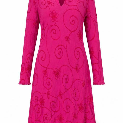 Nomads Womens Pink Cotton A-Line Size S V-Neck - Size S-M