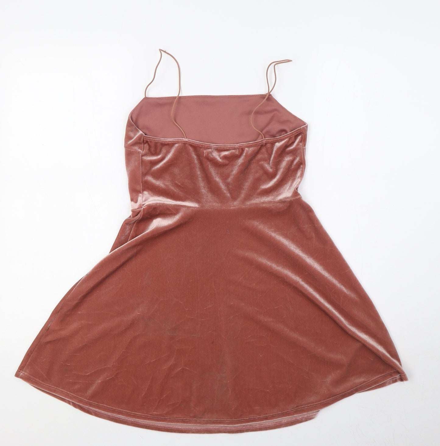 Urban Outfitters Womens Pink Polyester A-Line Size S Square Neck