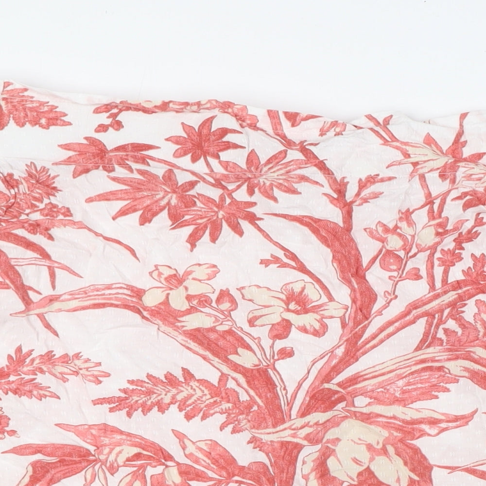 H&M Womens White Viscose Basic Blouse Size 8 Off the Shoulder