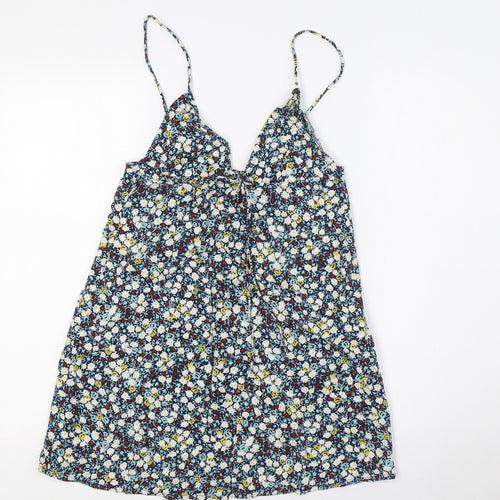 Motel Womens Multicoloured Floral Viscose Camisole Blouse Size XS V-Neck
