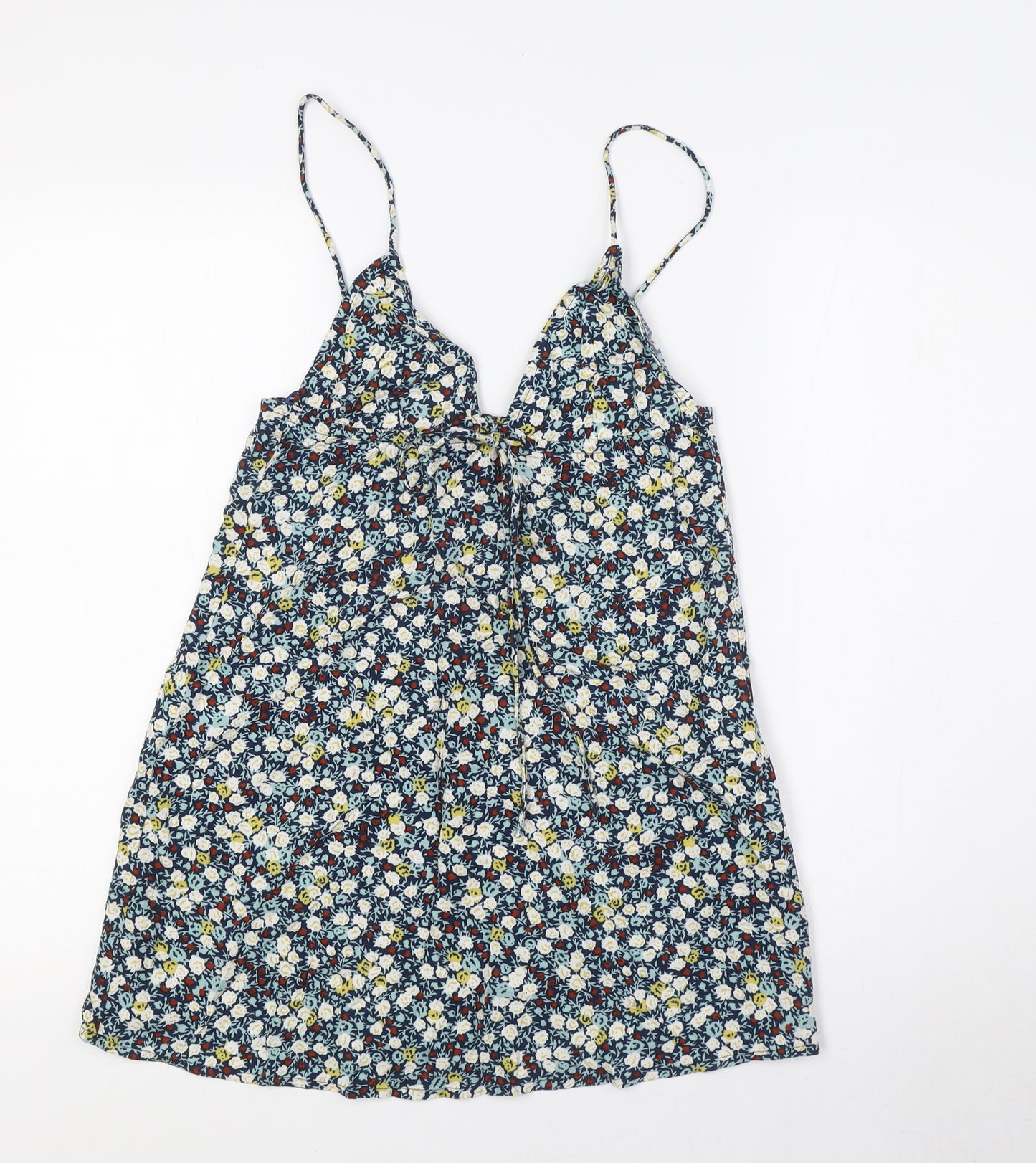 Motel Womens Multicoloured Floral Viscose Camisole Blouse Size XS V-Neck
