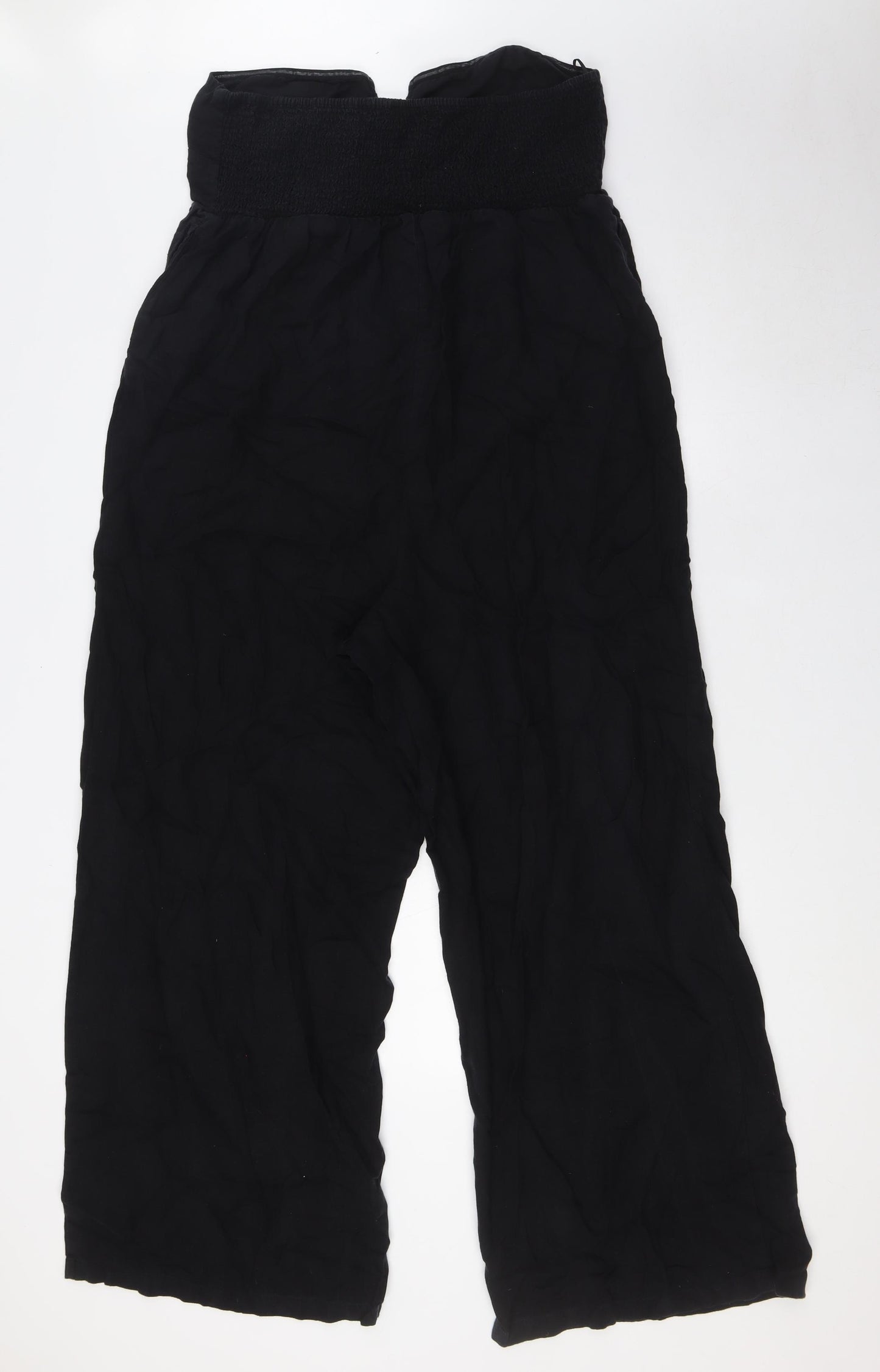 NEXT Womens Black Polyester Jumpsuit One-Piece Size 16 L30 in