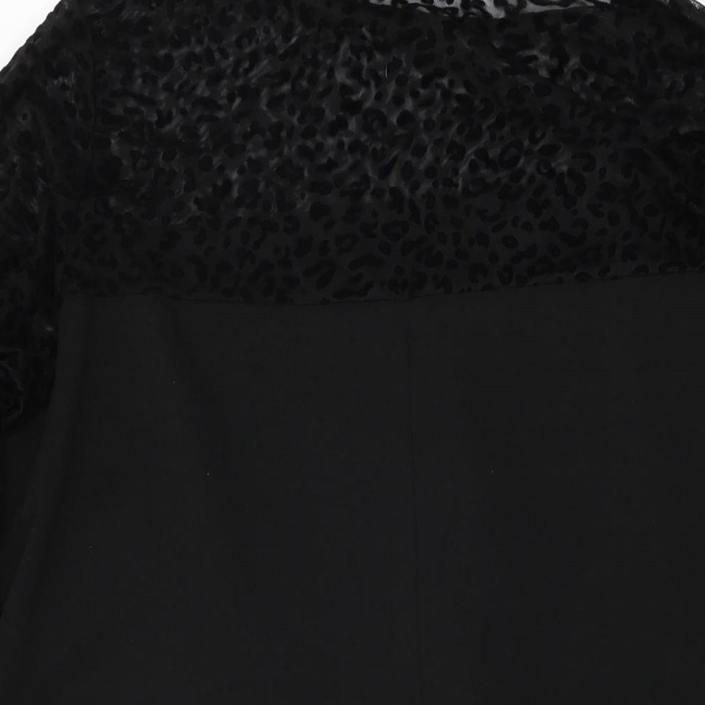 Love Yours Womens Black Polyester Skater Dress Size 22 Round Neck Pullover - Size 22-24