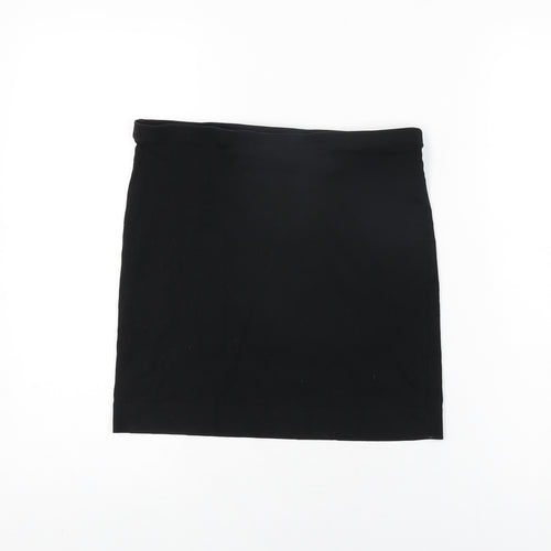 H&M Womens Black Cotton Mini Skirt Size S