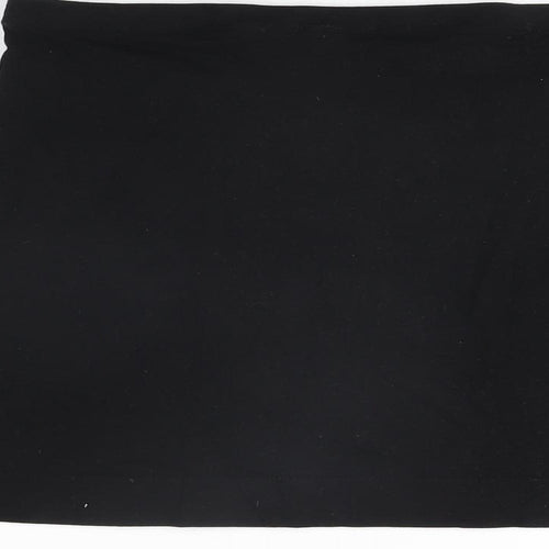 H&M Womens Black Cotton Mini Skirt Size S