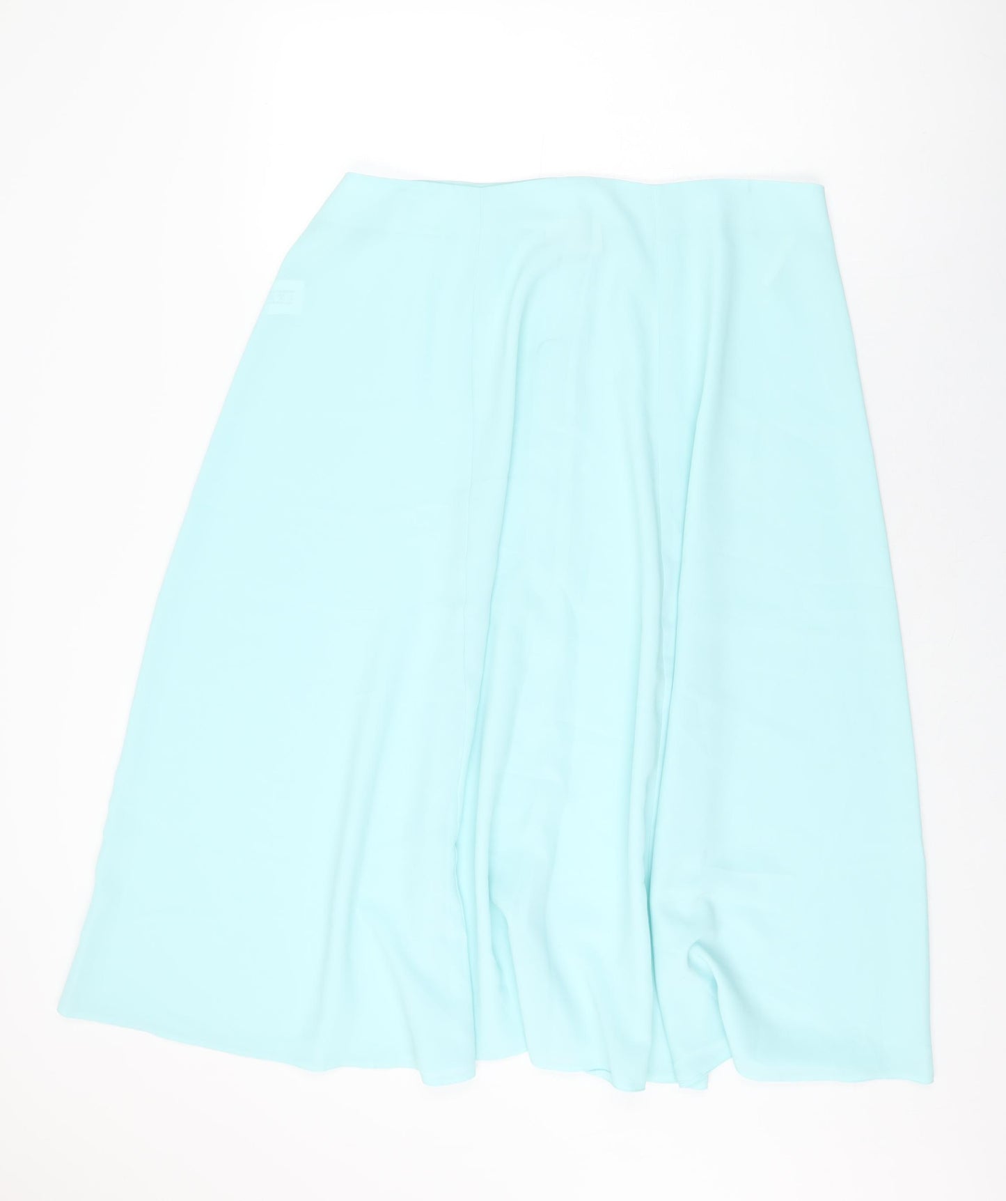 essence Womens Blue Polyester Swing Skirt Size 22 Button