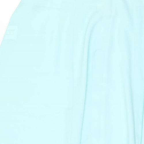 essence Womens Blue Polyester Swing Skirt Size 22 Button